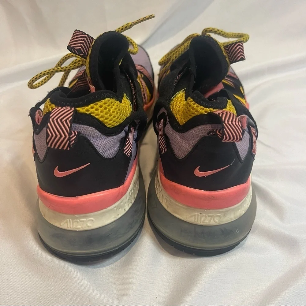 Nike Air Max 270 Bowfin Black Atomic Violet Amarillo Size 9.5 - Picture 7 of 10